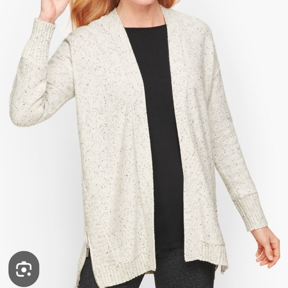 Talbots Varigated Multi Colored Long Cardigan Sweater